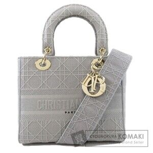 Christian Dior Lady Quilted 2way handbag canvas